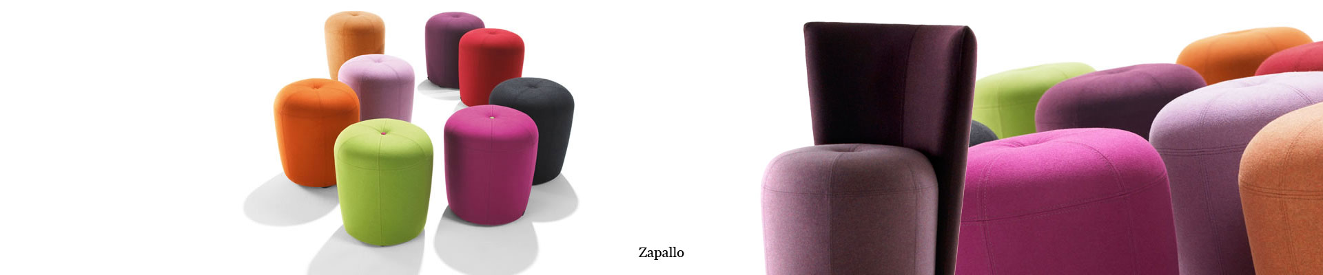 Signet Zapallo Sitzhocker in verschiedenen Formen und Farben
